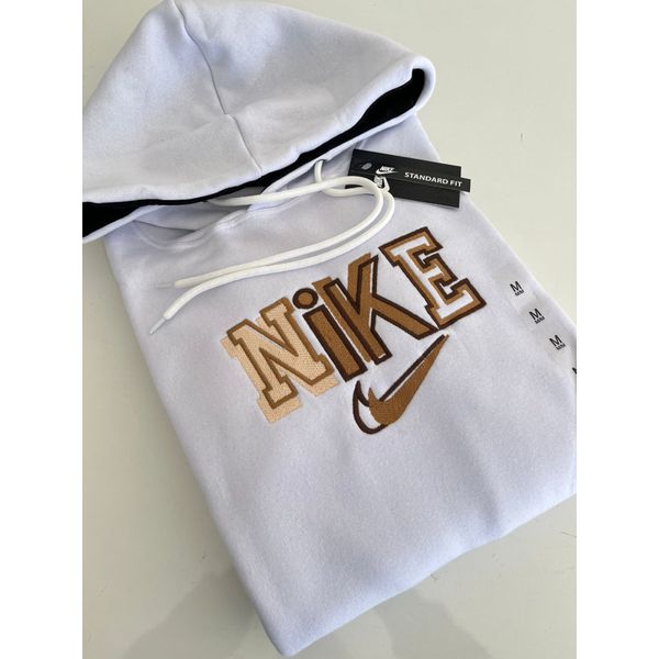 Moletom C/ Capuz Premium NK - branco