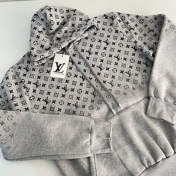 Moletom C/ Capuz LV - Cinza