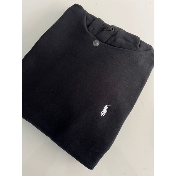 Moletom C/ Capuz HB - Preto com cavalo branco