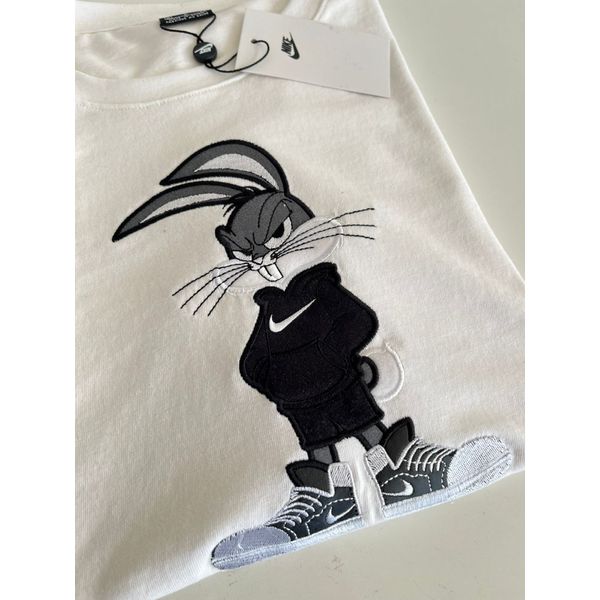 Camiseta Over NK - Branco