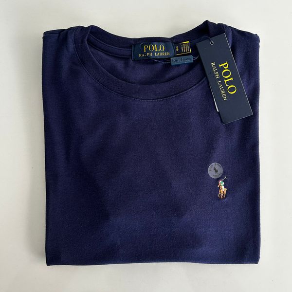 Camiseta PIMA GAMUSA RL - Azul marinho