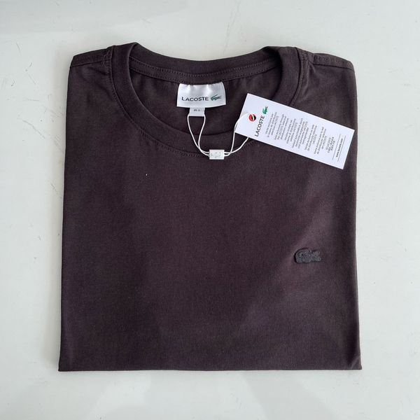 Camiseta PIMA JERSEY LCT - Marrom Escuro