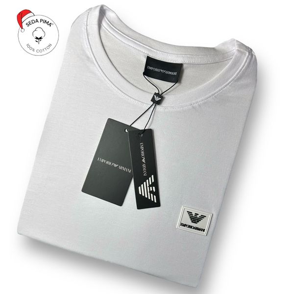 Camiseta SEDA PIMA ARM Estampada - Branco