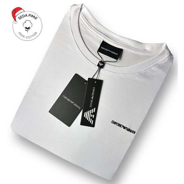 Camiseta SEDA PIMA ARM Estampada - Branco
