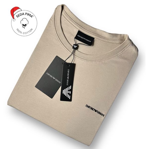 Camiseta SEDA PIMA ARM Estampada - Bege