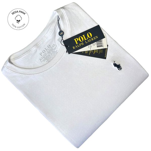 Camiseta SEDA PIMA RL Básica - Branco 