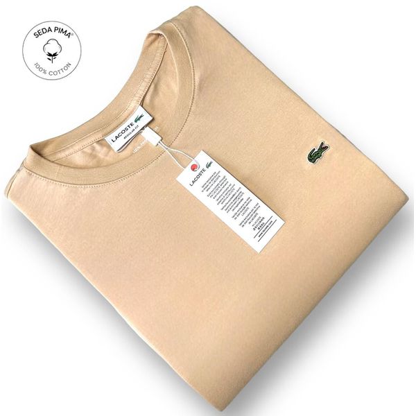 Camiseta SEDA PIMA LCT Básica - Bege 