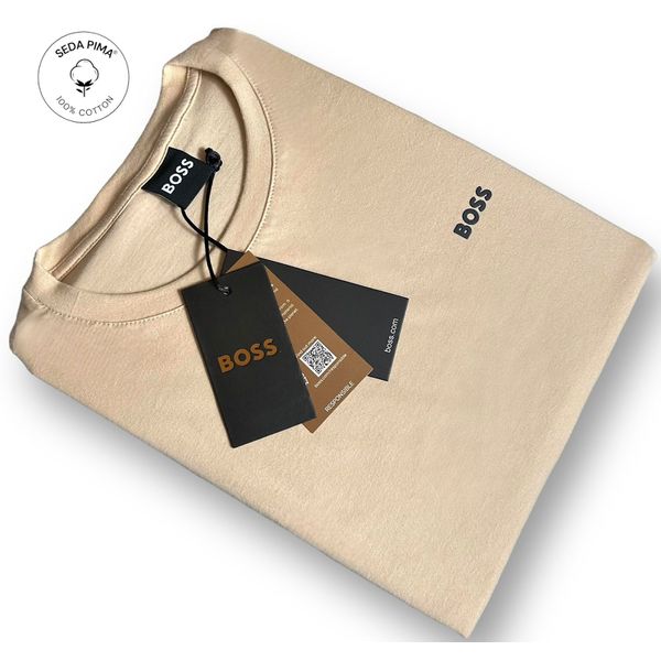 Camiseta SEDA PIMA HB Básica - Bege 