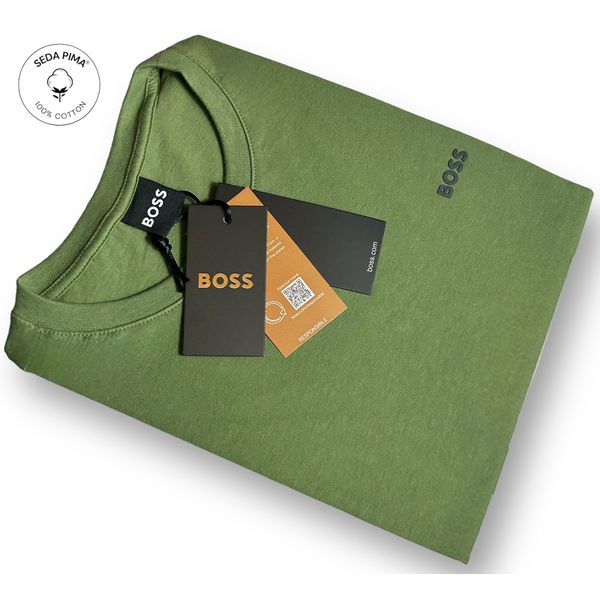 Camiseta SEDA PIMA HB Básica - Verde 