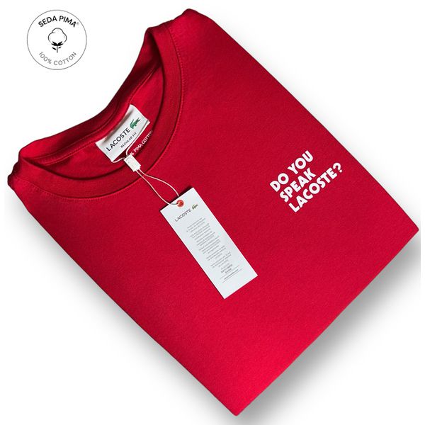 Camiseta SEDA PIMA LCT - Vermelho