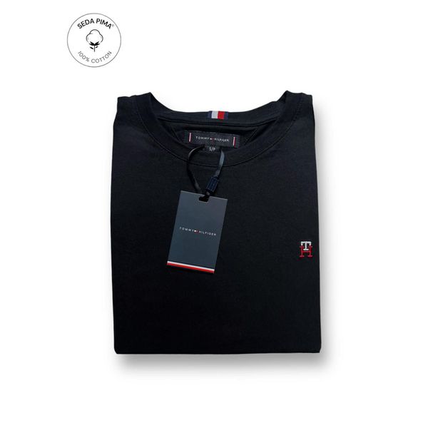 Camiseta SEDA PIMA TH - Preto