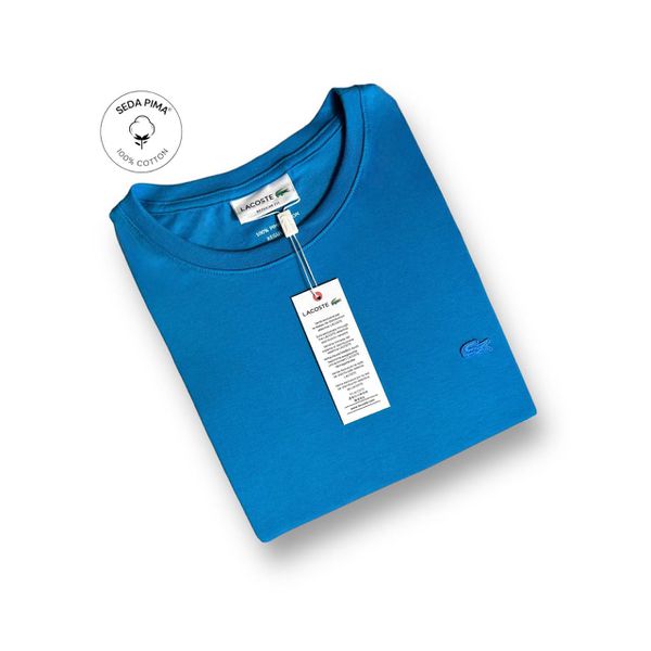 Camiseta SEDA PIMA LCT - Azul claro