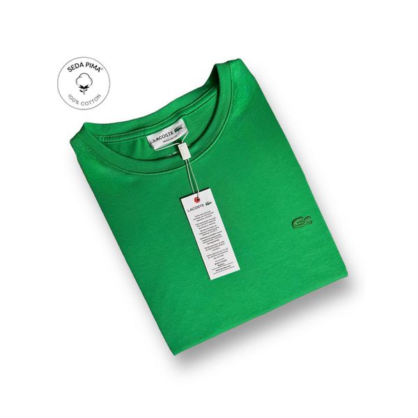 Camiseta SEDA PIMA LCT - Verde Bandeira