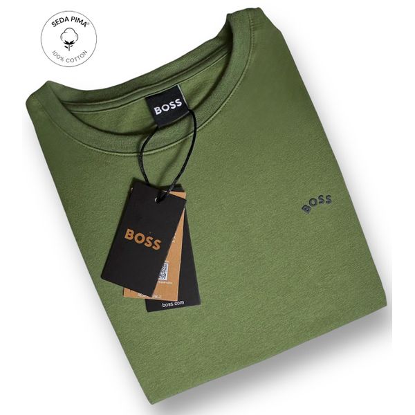 Camiseta SEDA PIMA HB Básica - Verde