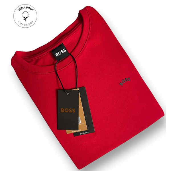 Camiseta SEDA PIMA HB Básica - Vermelho