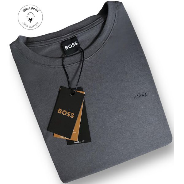 Camiseta SEDA PIMA HB Básica - Cinza