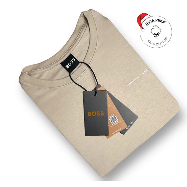 Camiseta SEDA PIMA HB Básica - Bege