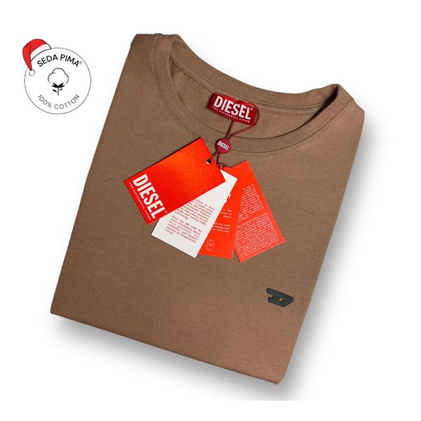 Camiseta SEDA PIMA DSL Básica - marrom