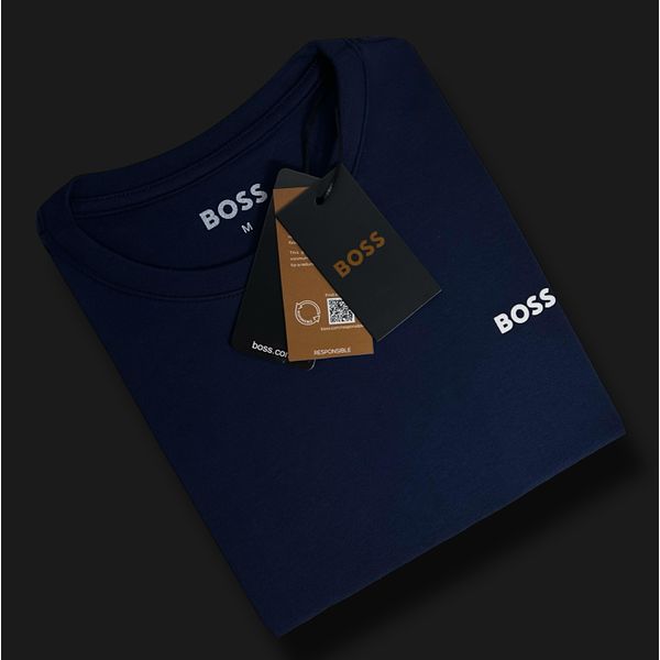 Camiseta SEDA PIMA HB Básica - Azul Marinho 