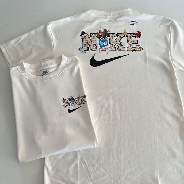 Camiseta Over NK - Off White 