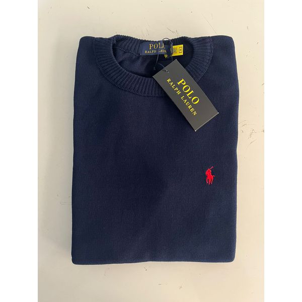 Sueter RL Gola Redonda - Azul marinho