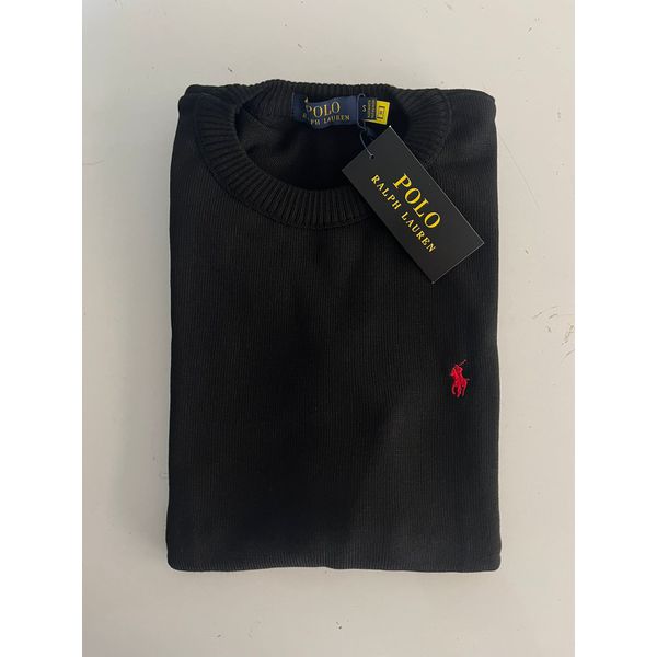 Sueter RL Gola Redonda - Preto