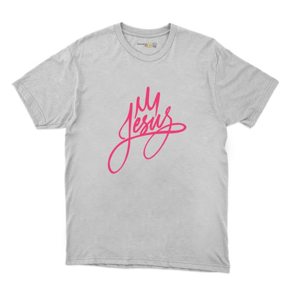 Camiseta Branca - Jesus Rei.