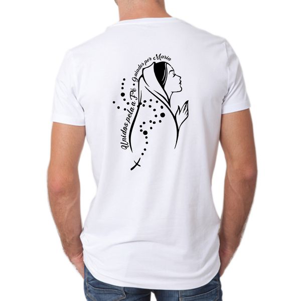 Guiados Por Maria - Camiseta Branca