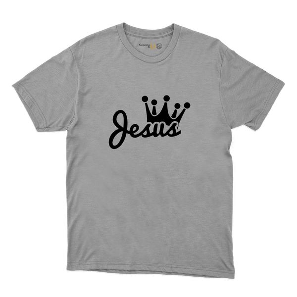 Camiseta Cinza - Jesus Rei