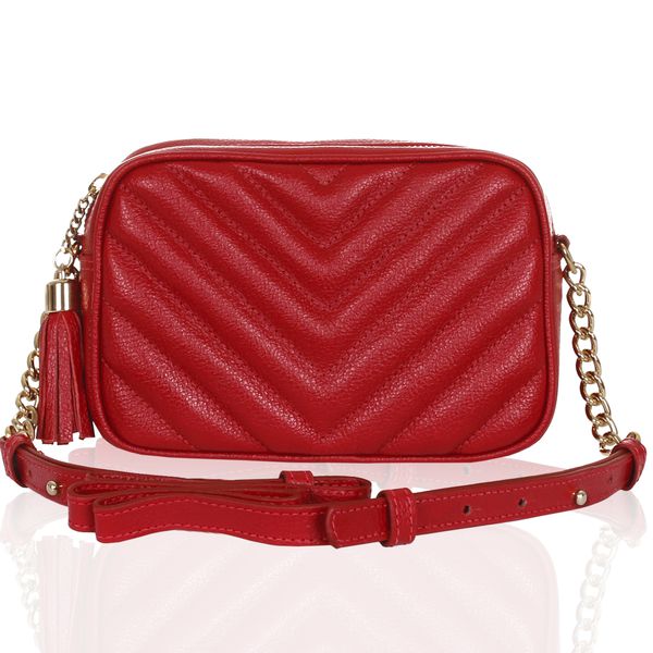 Bolsa Mini Lobby Couro Vermelho