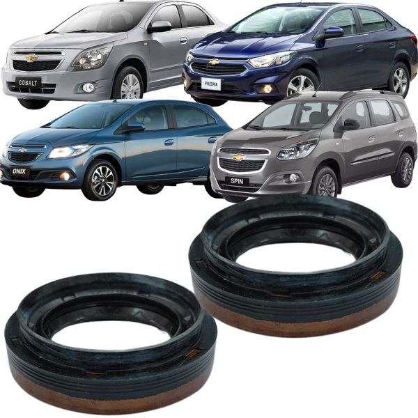 Par Retentor Semieixo Lateral Câmbio Celta Corsa Agile Astra Meriva Montana Onix Prisma Spin Original 24586650