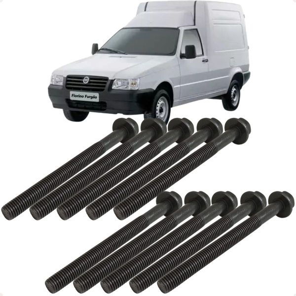 Jogo Parafusos Cabeçote Fiat Motor 1.0 1.3 1.4 8v Evo Fire