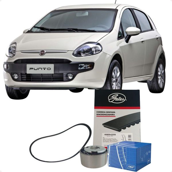 Kit Correia Dentada e Tensor Fiat Motor 1.0 1.4 8v Evo Flex 