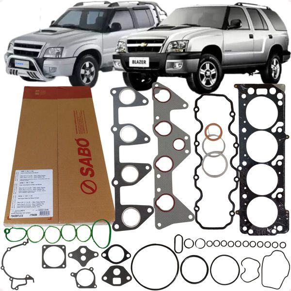 Jogo Junta Superior Cabeçote Blazer S10 2.4 8v Gasolina ou Flex Sabó 79430FLEX