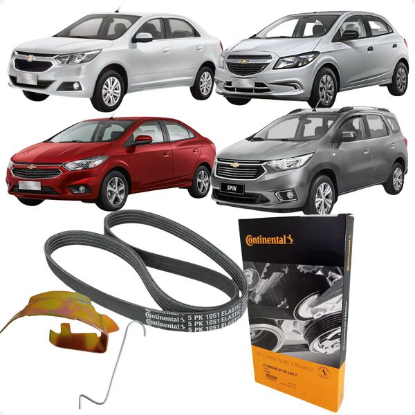 Correia Serviço Alternador Prisma Onix Cobalt Spin 1.0 1.4 1.8 8v Flex 2017 2018 2019 Contitech 5PK1051ELASTT1