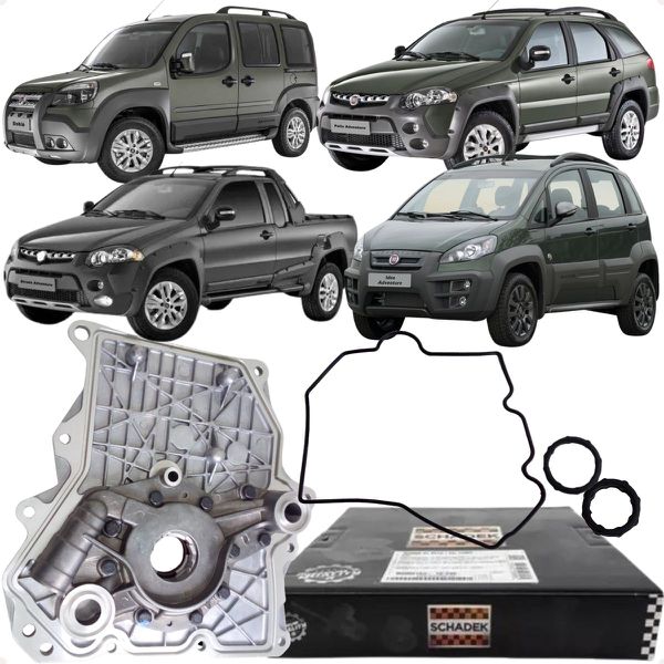 Bomba De Óleo Bravo Doblo Grand Siena Idea Palio Weekend Strada Punto 1.6 1.8 16v E-torq Flex Schadek 10296