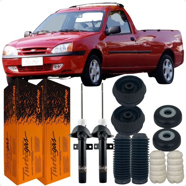 Kit Amortecedor Coxim Batente Dianteiro Courier 1997 A 2013 Cofap