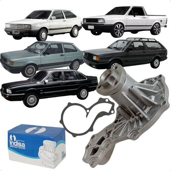 Bomba Água Gol Saveiro Voyage Parati Santana 1.6 1.8 2.0 8v AP 1986 a 1995 Indisa 454000 