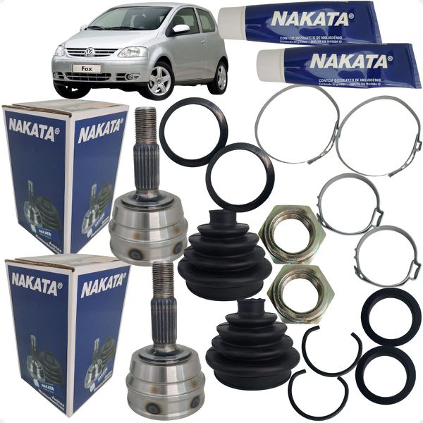Par Junta Ponteira Homocinética Roda Fox 1.0 8v 2003 2004 2005 2006 2007 2008 Nakata NJH25129A