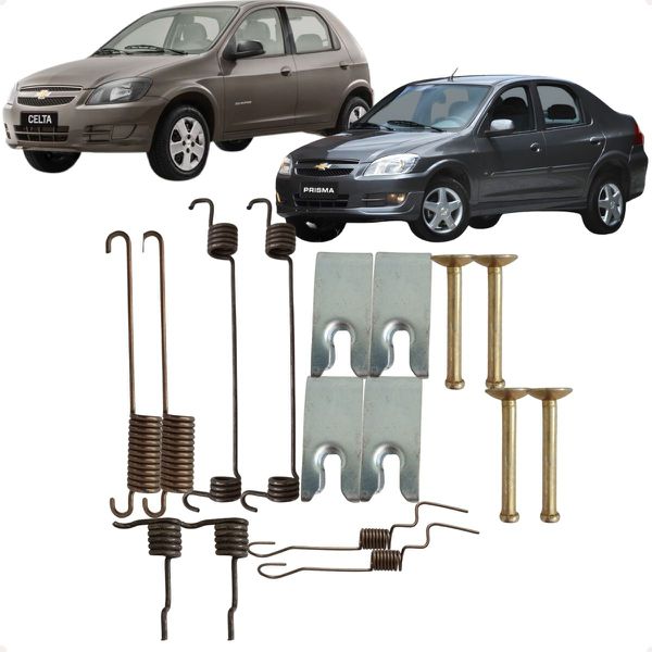 Jogo Reparo Molas Freio Traseiro Celta Prisma