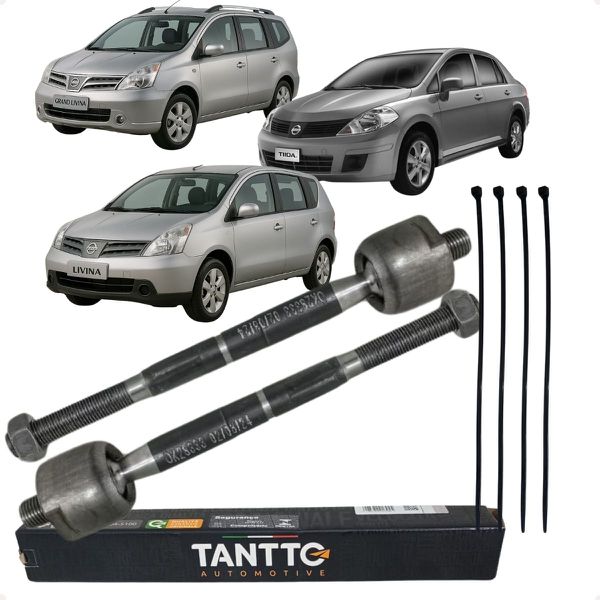 Par Braço Barra Articulação Axial Direção Livina Grand Livina Tiida 1.6 1.8 16v 2007 a 2014