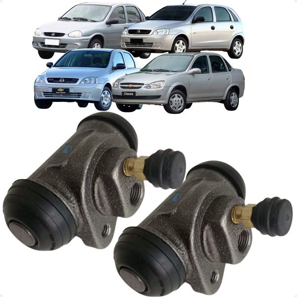 Par Cilindro Burrinho Roda Freio Traseiro Corsa Classic Wind Super Milenium Maxx Joy Premium 1.0 1.4 1.6 1.8 1994 a 2017 TRW RCCR01305