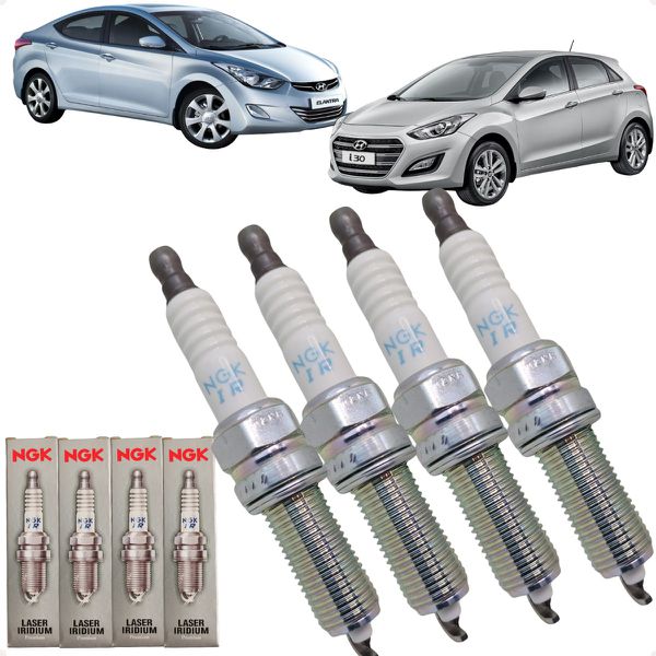 Jogo Vela Ignição NGK Iridium Elantra I30 1.8 16v Gasolina