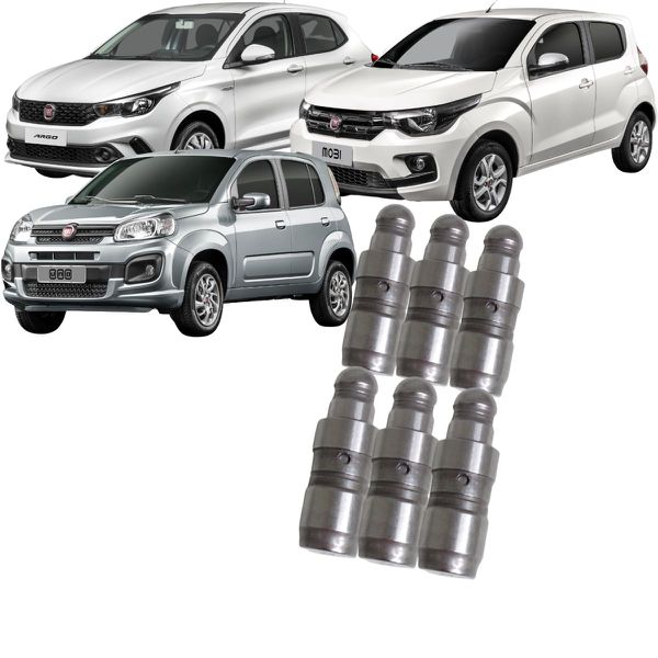 Jogo Tucho Válvula Motor Argo Mobi Uno 1.0 6v 3cil Original