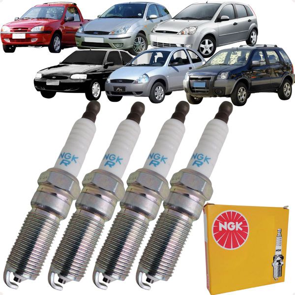 Jogo Velas NGK Motor Zetec Rocam 1.6 8v Gasolina ou Flex