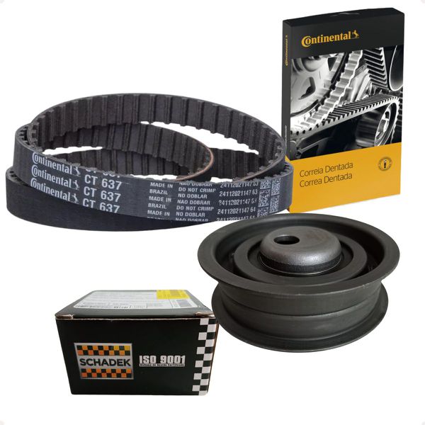 Kit Correia Dentada + Tensor Gol Parati Saveiro Santana Passat Voyage Escort Ap 1.6 1.8 2.0 8v Até 1995