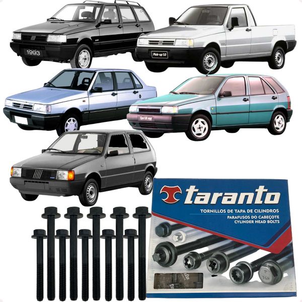 Jogo Parafusos Cabeçote Palio Siena Palio Weekend Tipo Elba Fiorino Uno 1.6 8v Argentino Sevel Taranto B260200