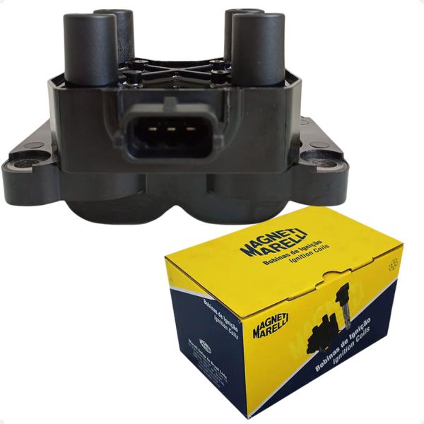 Bobina Ignição Palio Doblo Fiorino Idea Siena Strada Uno 1.0 1.4 8v Fire Flex Magneti Marelli BI0014MM