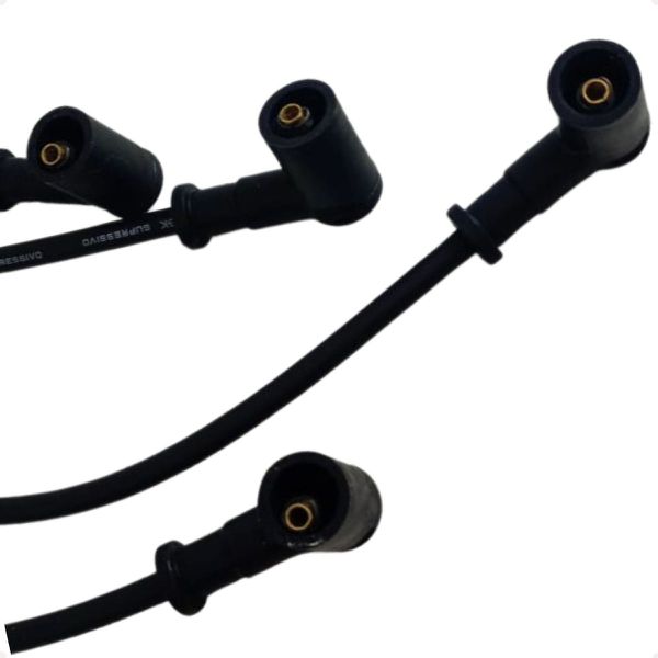 Jogo Cabos E Velas Doblo Fiorino Idea Palio Punto Siena Strada Uno 1.0 1.3 1.4 8v Fire Flex Ngk SCT09 BKR6ED