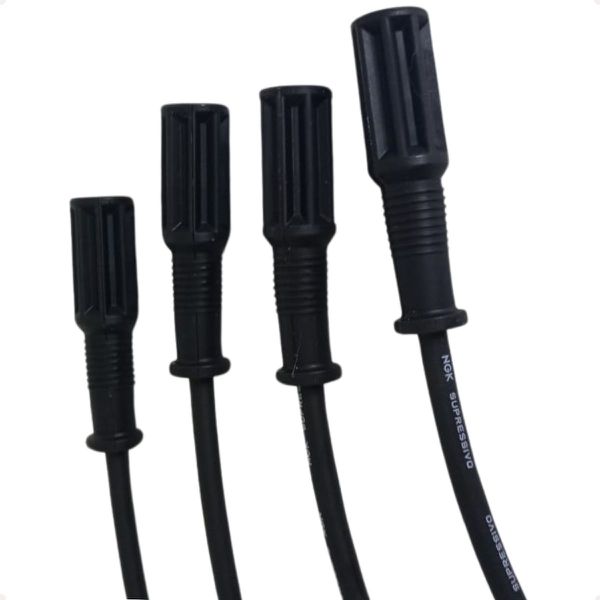 Jogo Cabos E Velas Doblo Fiorino Idea Palio Punto Siena Strada Uno 1.0 1.3 1.4 8v Fire Flex Ngk SCT09 BKR6ED